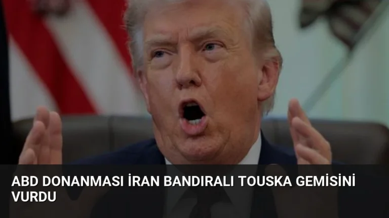 ABD Donanması İran Bandıralı TOUSKA Gemisini Vurdu