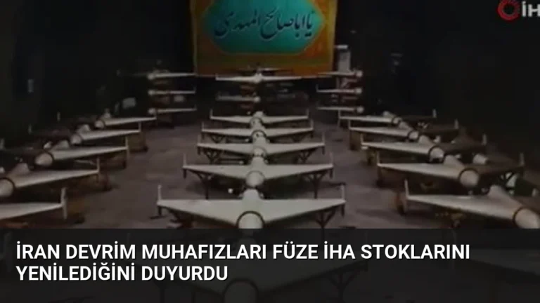 İran Devrim Muhafızları Füze İHA Stoklarını Yenilediğini Duyurdu