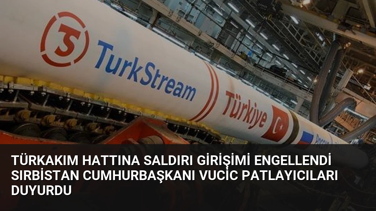 TürkAkım Hattına Saldırı Girişimi Engellendi Sırbistan Cumhurbaşkanı Vucic Patlayıcıları Duyurdu