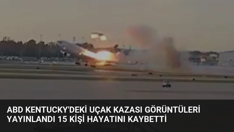 ABD Kentucky’deki Uçak Kazası Görüntüleri Yayınlandı 15 Kişi Hayatını Kaybetti