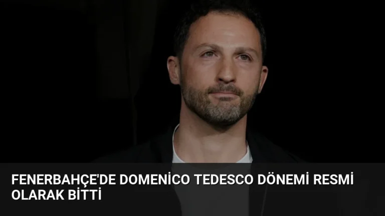 Fenerbahçe’de Domenico Tedesco Dönemi Resmi Olarak Bitti