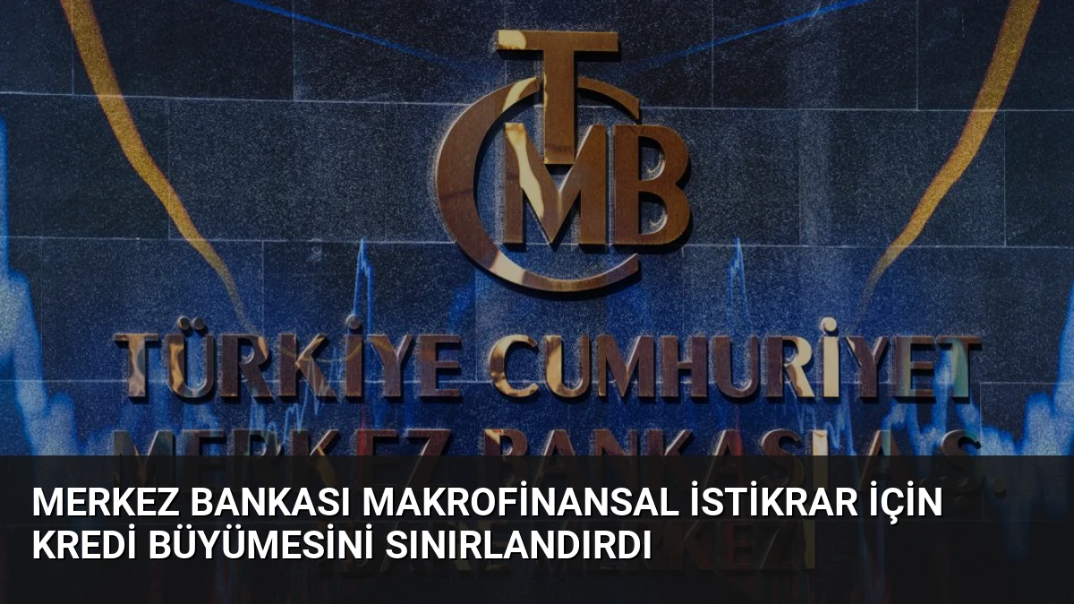 Merkez Bankası Makrofinansal İstikrar İçin Kredi Büyümesini Sınırlandırdı
