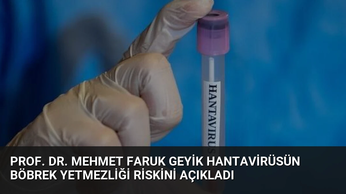 Prof. Dr. Mehmet Faruk Geyik Hantavirüsün Böbrek Yetmezliği Riskini Açıkladı