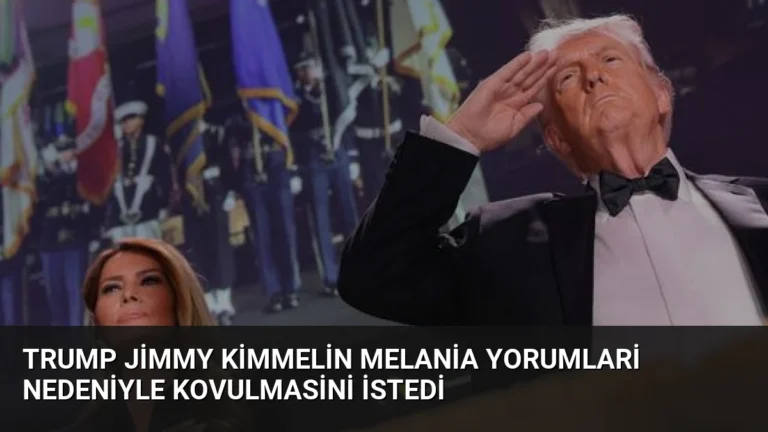 Trump Jimmy Kimmelin Melania yorumlari nedeniyle kovulmasini istedi