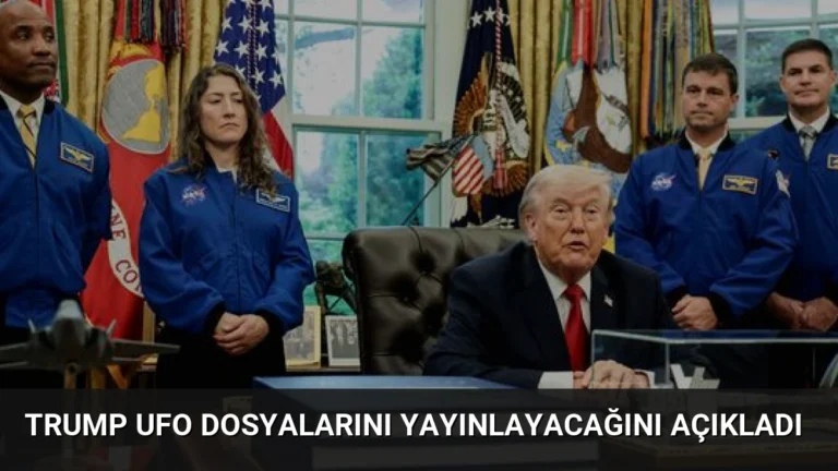 Trump UFO Dosyalarını Yayınlayacağını Açıkladı