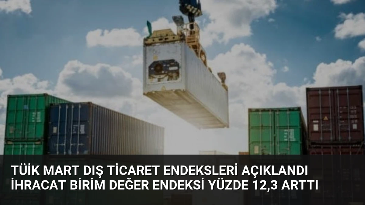 TÜİK Mart Dış Ticaret Endeksleri Açıklandı İhracat Birim Değer Endeksi Yüzde 12,3 Arttı