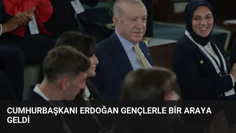Cumhurbaşkanı Erdoğan Gençlerle Bir Araya Geldi