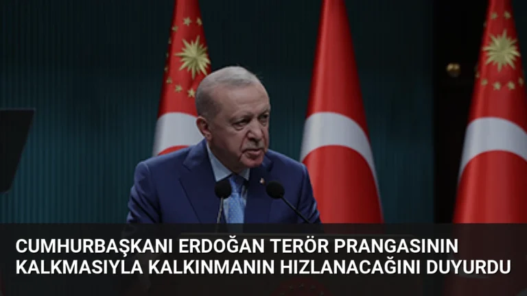 Cumhurbaşkanı Erdoğan Terör Prangasının Kalkmasıyla Kalkınmanın Hızlanacağını Duyurdu