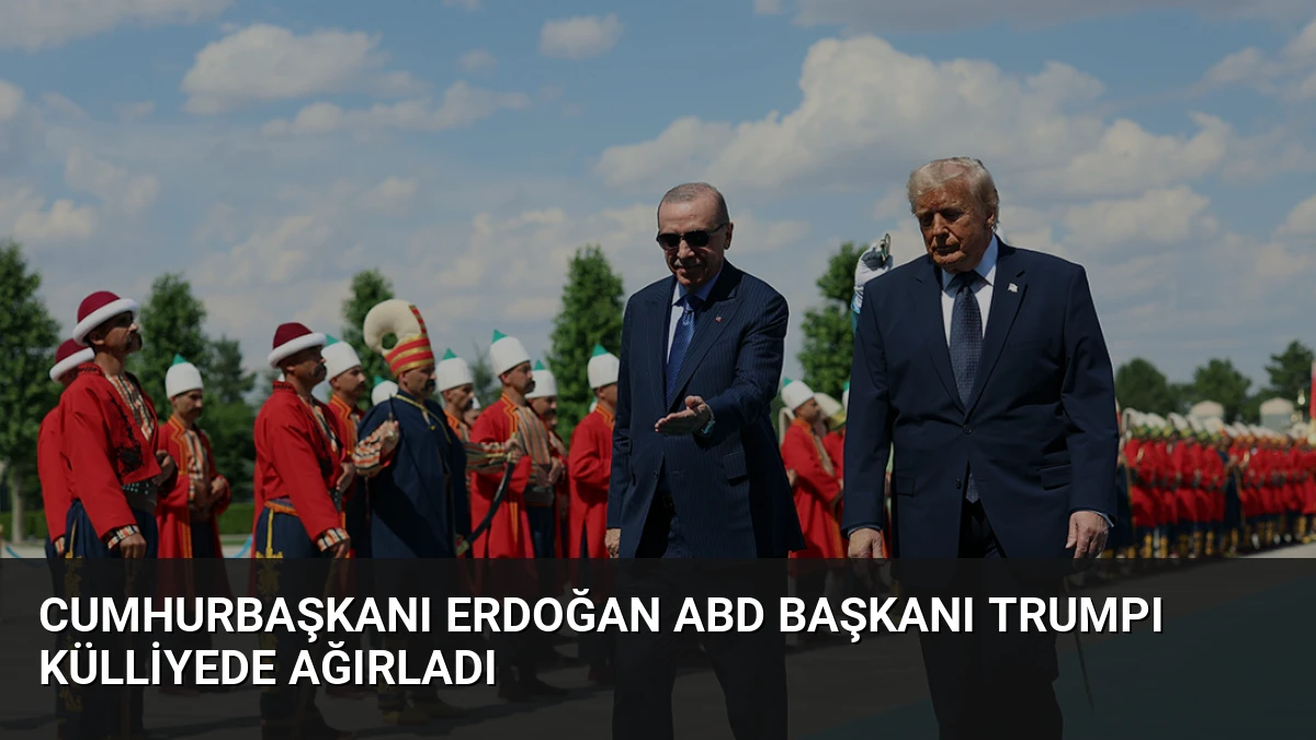 Cumhurbaşkanı Erdoğan ABD Başkanı Trumpı Külliyede Ağırladı