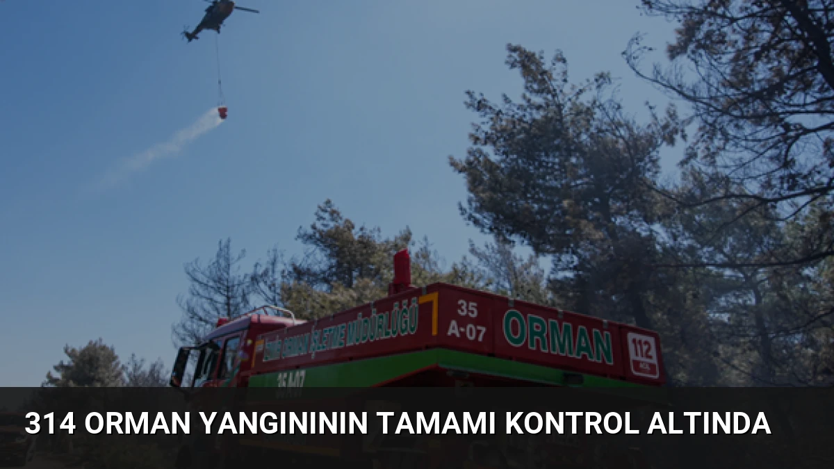 314 Orman Yangınının Tamamı Kontrol Altında