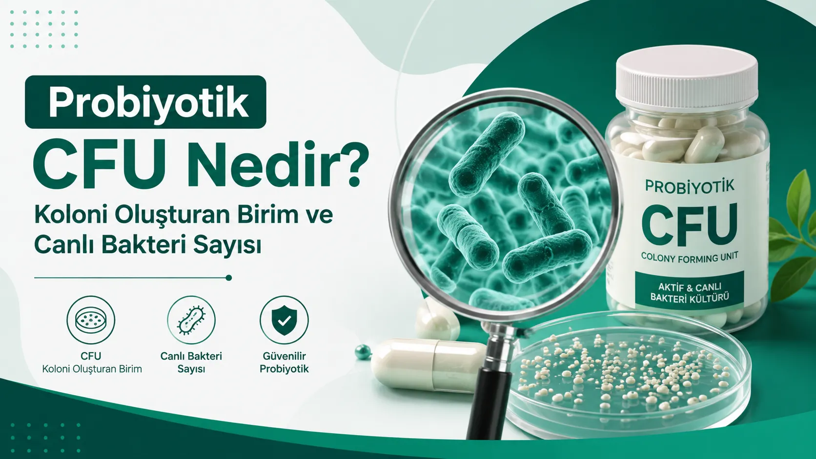 Probiyotik CFU Nedir? Koloni Oluşturan Birim ve Canlı Bakteri Sayısı