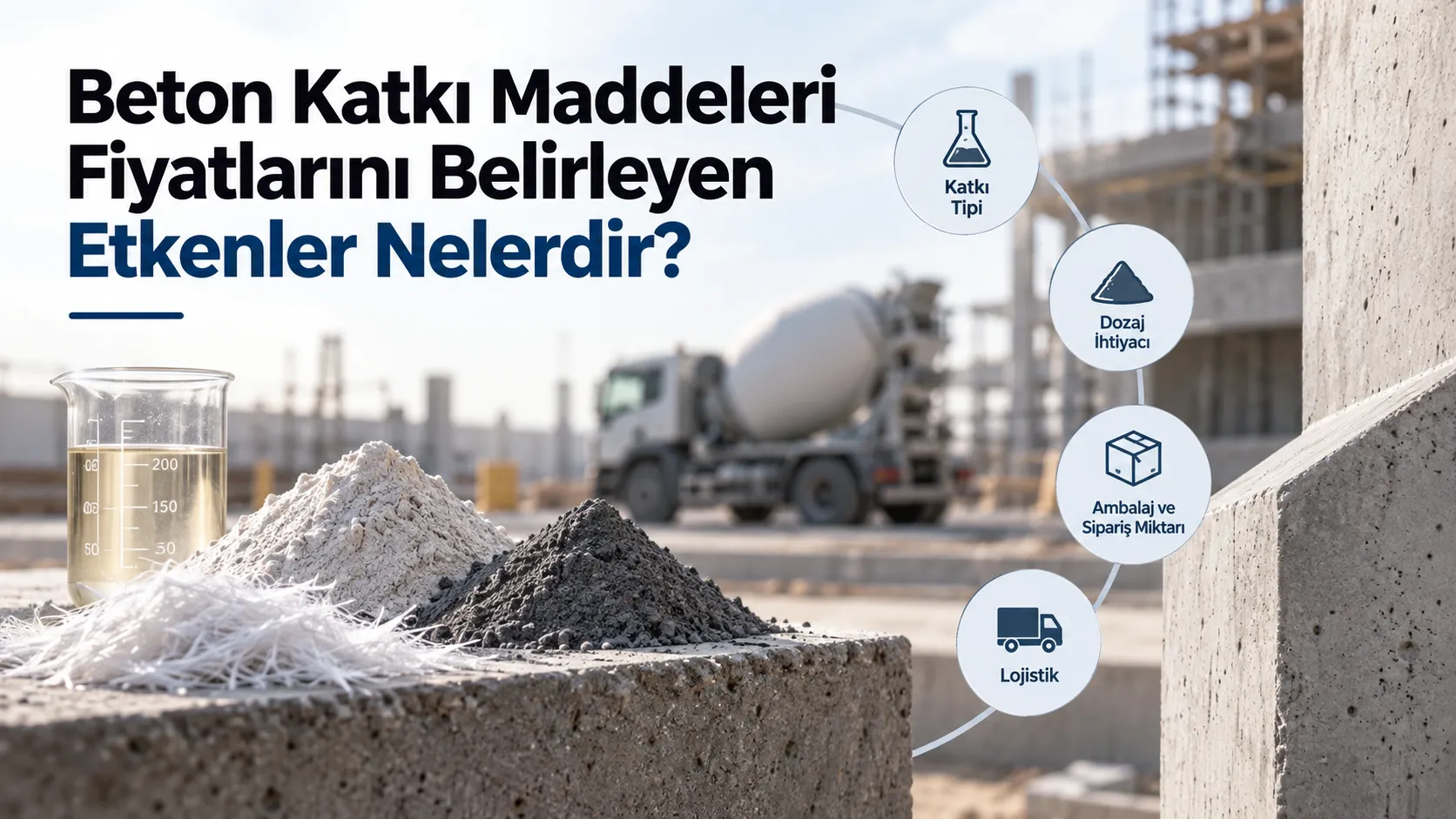 Beton Katkı Maddeleri Fiyatlarını Belirleyen Etkenler Nelerdir?