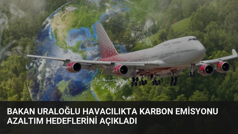 Bakan Uraloğlu Havacılıkta Karbon Emisyonu Azaltım Hedeflerini Açıkladı