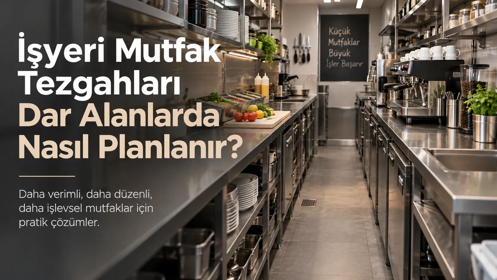İşyeri Mutfak Tezgahları Dar Alanlarda Nasıl Planlanır?