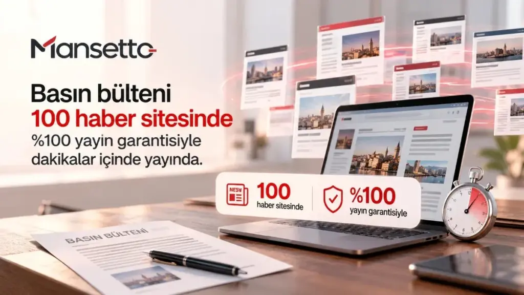 Dijital içerik dağıtım servisi Mansetto kurumsal bültenleri 100 mecrada yayına alıyor