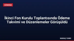 İkinci Fon Kurulu Toplantısında Ödeme Takvimi ve Düzenlemeler Görüşüldü