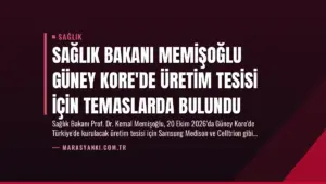 Sağlık Bakanı Memişoğlu Güney Kore’de Üretim Tesisi İçin Temaslarda Bulundu