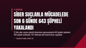 Siber Suçlarla Mücadelede Son 6 Günde 643 Şüpheli Yakalandı