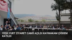 Yeşilyurt Ziyaret Camii Açıldı Kaymakam Çiğdem Katıldı